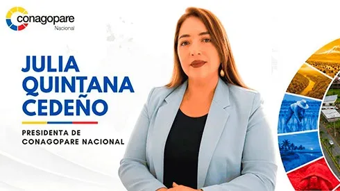 JULIA QUINTANA CEDEÑO, NUEVA PRESIDENTA NACIONAL DE CONAGOPARE
